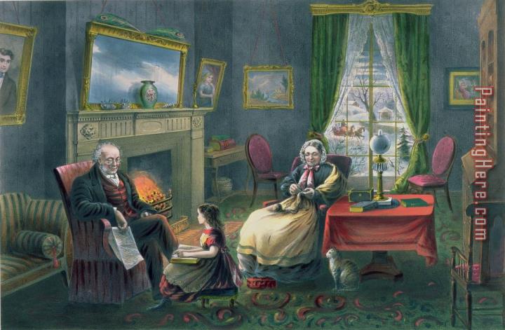 Currier and Ives The Four Seasons of Life Old Age